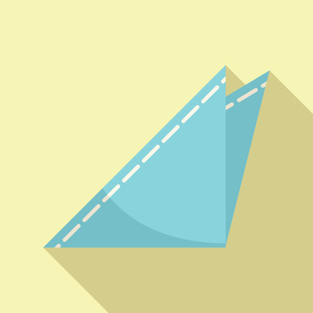 Paper towel icon flat vector. Napkin fabric. Clean clothのイラスト素材