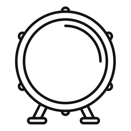 Snare drum icon outline vector. Music kit. Instrument drummerのイラスト素材