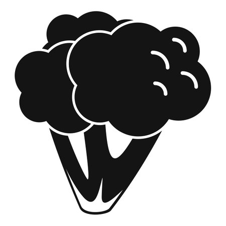 Food brocoli icon simple vector. Plant salad. Vegetable plantのイラスト素材