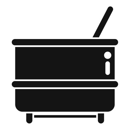 Milk pot factory icon simple vector. Cheese production. Farm processのイラスト素材