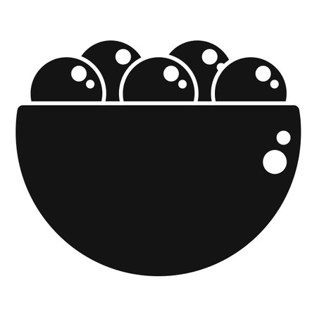 Falafel bowl icon simple vector. Israel cooking. Vegan freshのイラスト素材