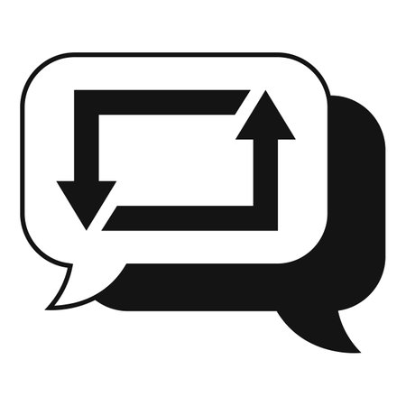 Repost market icon simple vector. Chart data. List computerのイラスト素材