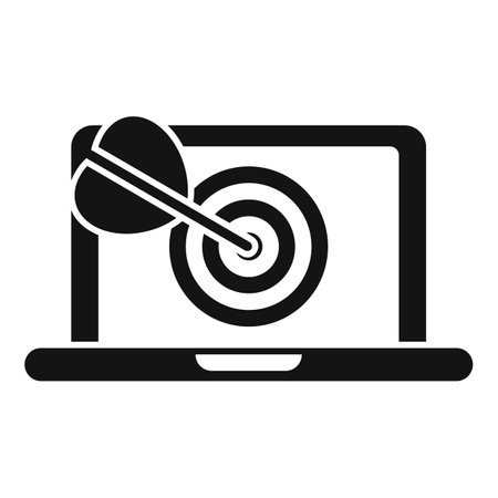 Goal research icon simple vector. Customer group. Media serviceのイラスト素材