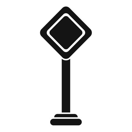 Sign road icon simple vector. City platform. Train metroのイラスト素材
