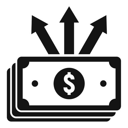 Money transfer icon simple vector. Send cash. Mobile phoneのイラスト素材