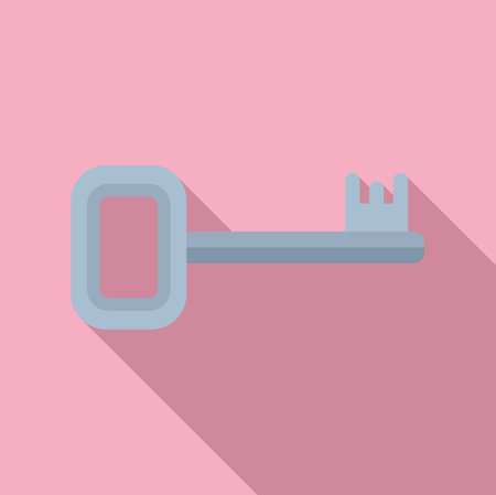 Key privacy icon flat vector. Data protect. Computer safeのイラスト素材