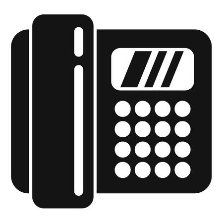 Fax telephone icon simple vector. Call customer. Info onlineのイラスト素材
