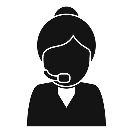 Call support icon simple vector. Office service. Customer helpのイラスト素材