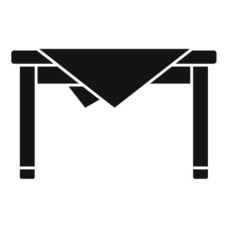 Kitchen table icon simple vector. Interior design. Home furnitureのイラスト素材