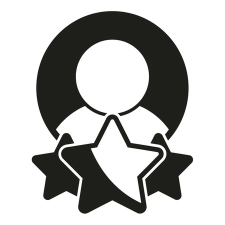 Review account icon simple vector. Online like. Star surveyのイラスト素材