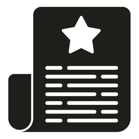 Rate paper icon simple vector. Customer review. Client serviceのイラスト素材