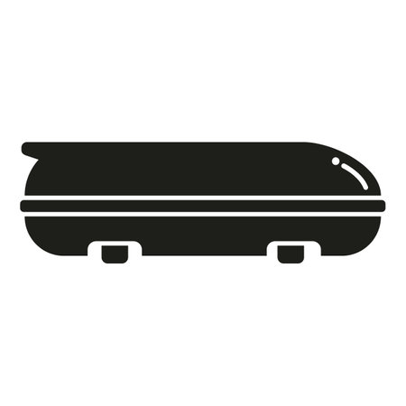 Car roof equipment icon simple vector. Box trunk. Cover autoのイラスト素材