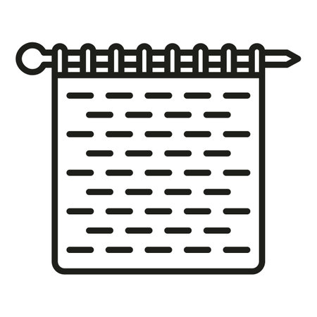 Craft knitting icon outline vector. Wool knit. Thread objectのイラスト素材