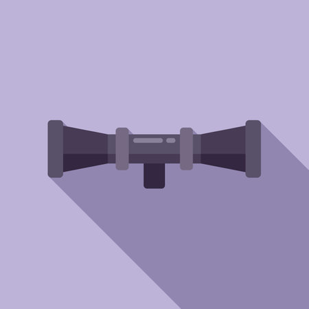 Modern sight icon flat vector. Rifle gun. Sniper militaryのイラスト素材