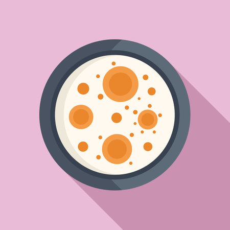 Medicine bacteria icon flat vector. Petri dish. Medical experimentのイラスト素材