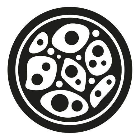 Pipette lab icon simple vector. Cell dish. Micro virusのイラスト素材