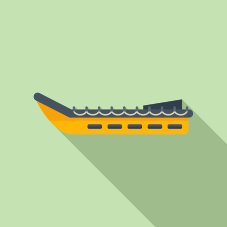 Disaster rescue boat icon flat vector. Life sea. Jacket powerのイラスト素材