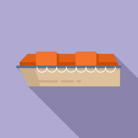 Vest rescue boat icon flat vector. Sea life. Search safetyのイラスト素材