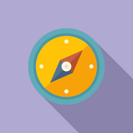 Compass icon flat vector. Window interface. Frame systemのイラスト素材