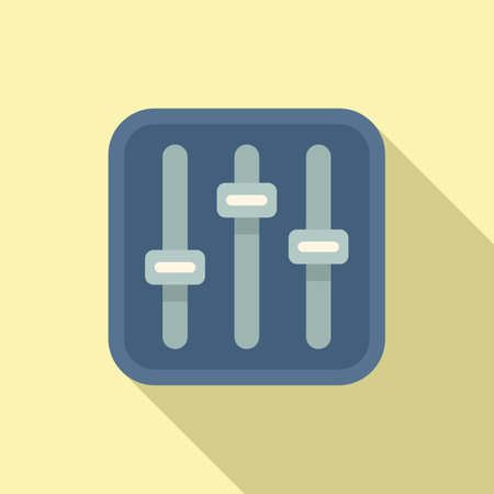 Equalizer icon flat vector. Web interface. Email phoneのイラスト素材