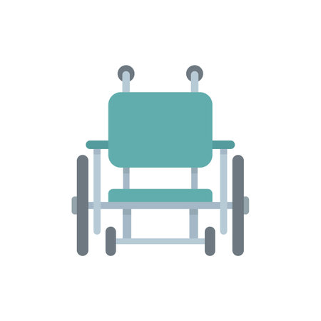 Wheelchair icon. Flat illustration of Wheelchair vector icon for web design isolatedのイラスト素材