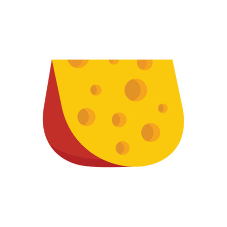 Cheese goat icon. Flat illustration of Cheese goat vector icon for web design isolatedのイラスト素材