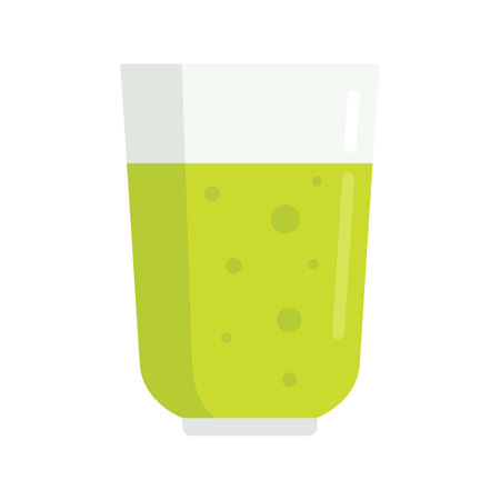 Green fresh juice icon. Flat illustration of Green fresh juice vector icon for web design isolatedのイラスト素材