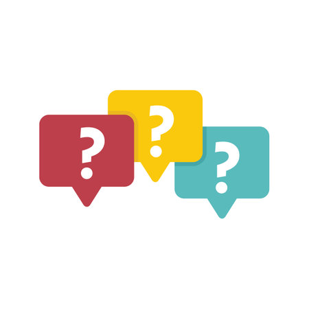 Chat request icon flat vector. Online form. File service isolatedのイラスト素材