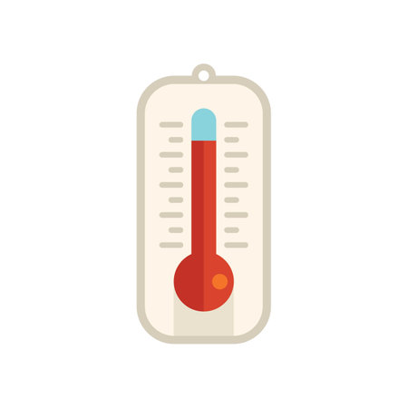 Warming temperature icon flat vector. Global climate. Weather disaster isolatedのイラスト素材