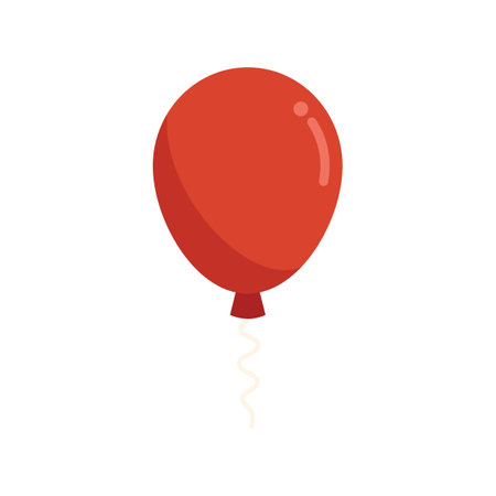 Surprise balloon icon flat vector. Gift present. Wow effect isolatedのイラスト素材
