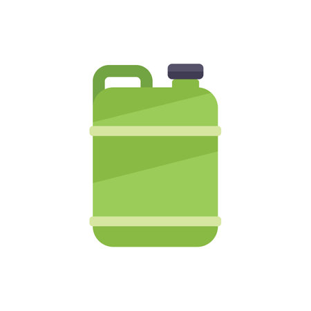 Pool chemical canister icon flat vector. Cleaning service. Net water isolatedのイラスト素材