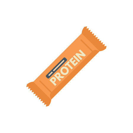 Diet protein icon flat vector. Gym food. Muscle nutrition isolatedのイラスト素材