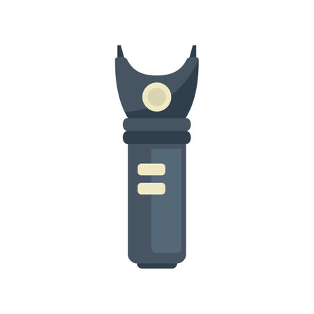 Tazer icon flat vector. Taser gun. Weapon defense isolatedのイラスト素材