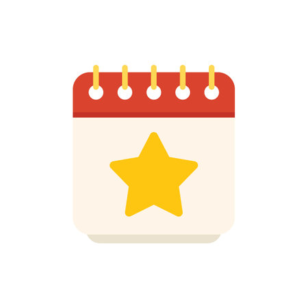 Event calendar icon flat vector. Work plan. Task office isolatedのイラスト素材