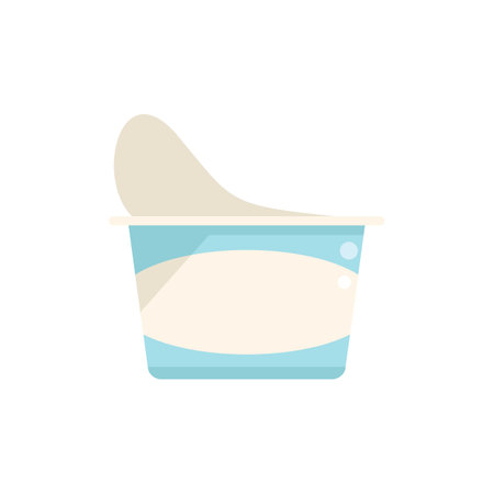 Biodegradable plastic icon flat vector. Eco recycle. Ocean waste isolatedのイラスト素材