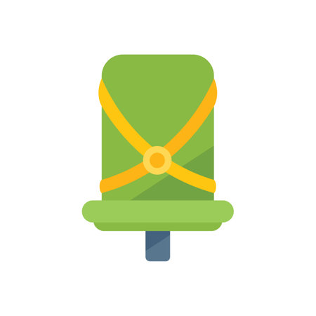 Baby bike seat icon flat vector. Family kid. Trailer cycle isolatedのイラスト素材