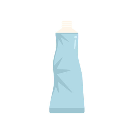 Toothbrush waste icon flat vector. Organic garbage. Plastic container isolatedのイラスト素材