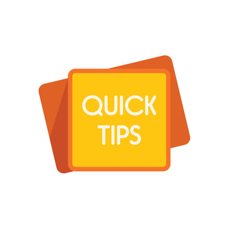 Idea tips icon flat vector. Quick tip. Info trick isolated