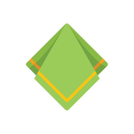 Hand towel icon flat vector. Fabric napkin. Clean cloth isolatedのイラスト素材