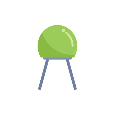 Battery resistor icon flat vector. Electric circuit. Industry energy isolatedのイラスト素材