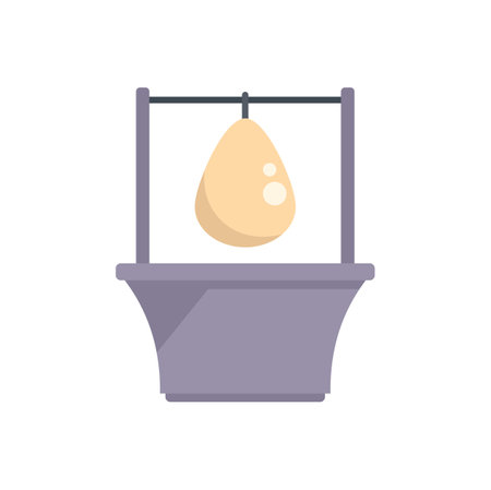 Home cheese production icon flat vector. Milk factory. Good product isolatedのイラスト素材