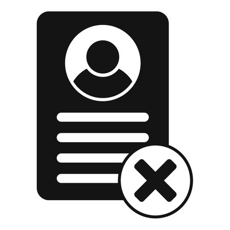 Sign user delete icon simple vector. People remove. Service accountのイラスト素材