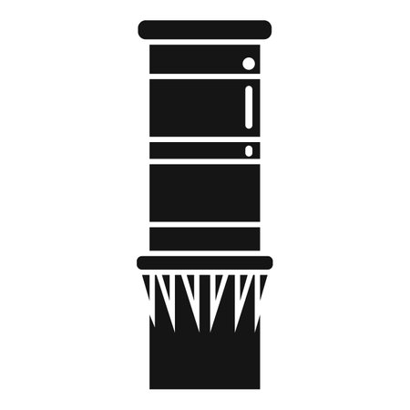 Building chimney icon simple vector. Factory house. Stack industrialのイラスト素材