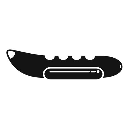 Banana pool icon simple vector. Water park. Summer vacationのイラスト素材