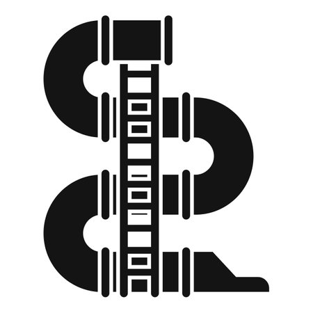 Pool tube icon simple vector. Water park. Summer childのイラスト素材