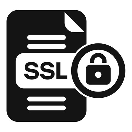 Secured SSL certificate icon simple vector. Web data. Online protectionのイラスト素材
