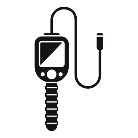 Borescope icon simple vector. Endoscope camera. Medical stomachのイラスト素材