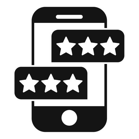 Smartphone ranking icon simple vector. Medal quality. Win successのイラスト素材