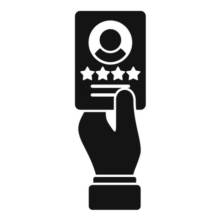 Celebrity card icon simple vector. Brand media. Social marketingのイラスト素材