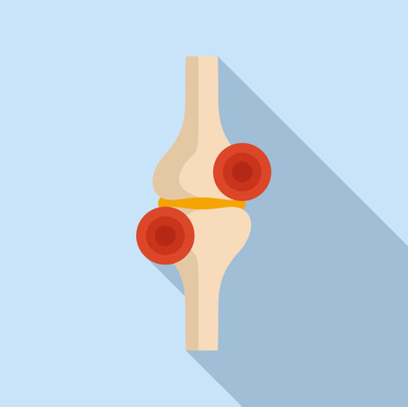 Bone pain icon flat vector. Medical body. Skeleton foodのイラスト素材